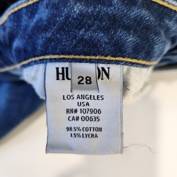 Hudson Jeans Bacara Cuffed Womens 28 Van Wash Low Rise Flap Pockets USA Made - Picture 3 of 10
